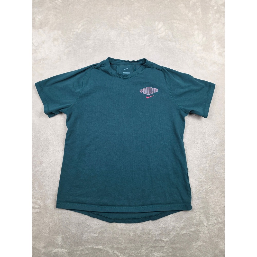 Nike YNWA Liverpool FC T-Shirt Womens Medium Teal Loose Fit DM3029-375